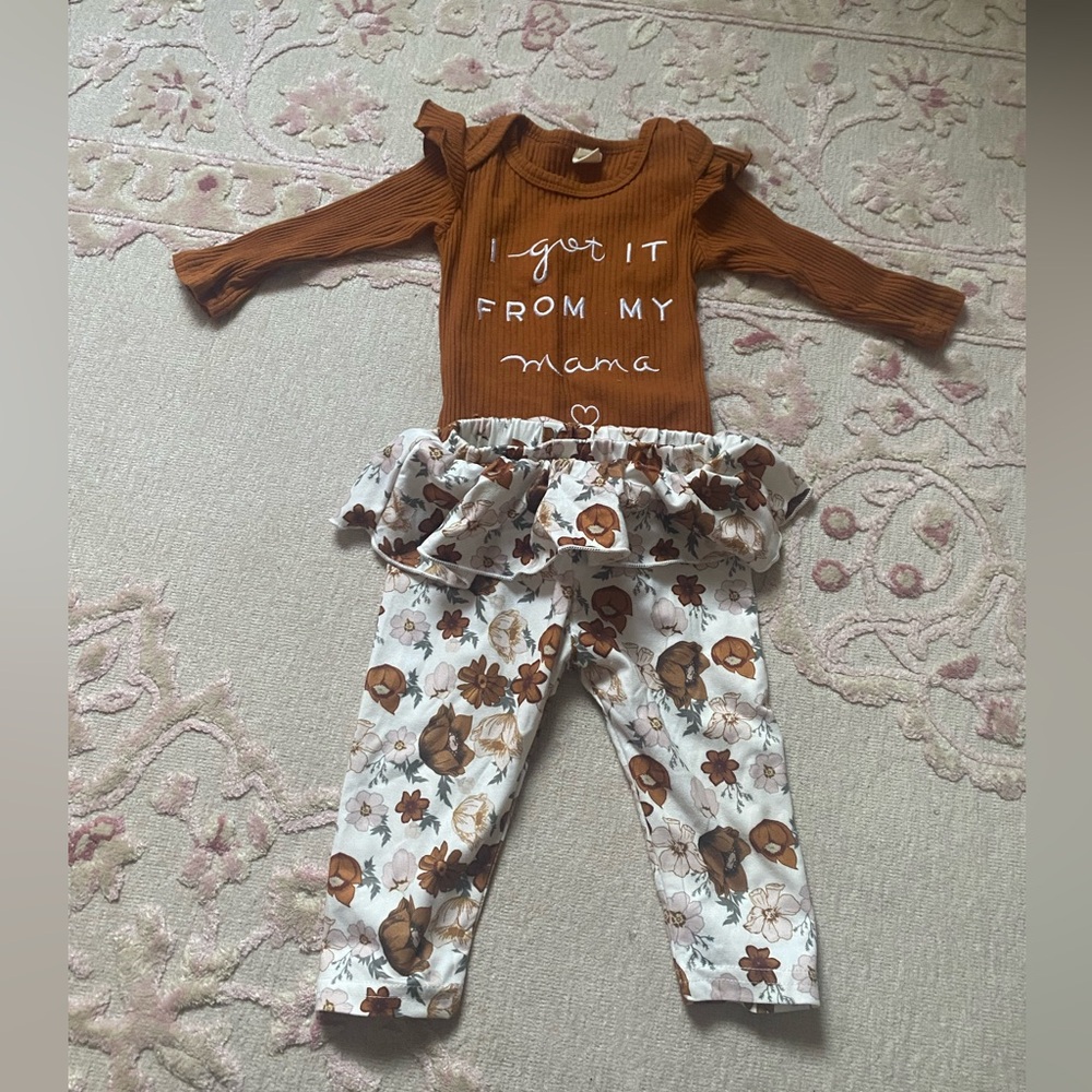 Cute fall set for baby. 0-6 months
